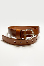 Medike Landes Round Buckle Leather Belt