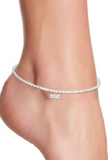 Zoey Simmons Dragonfly Charm Beaded Anklet