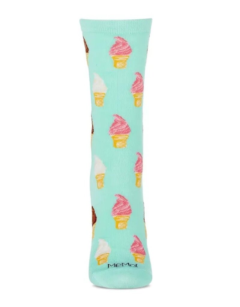 Infinity Classics Soft Serve Cones Bamboo Blend Crew Socks