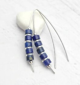 Bijou by Sam Lapis Lazuli Threader Earrings