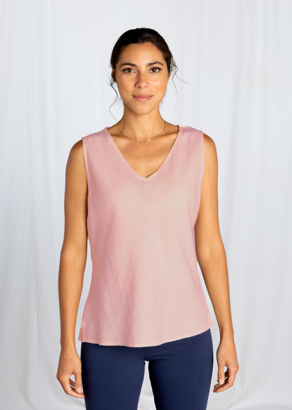 Cut Loose Bias V-Neck Tank