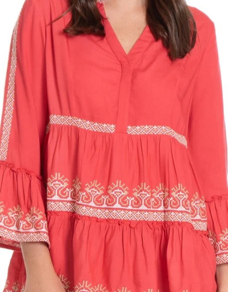 APNY Embroidered Tiered Tunic