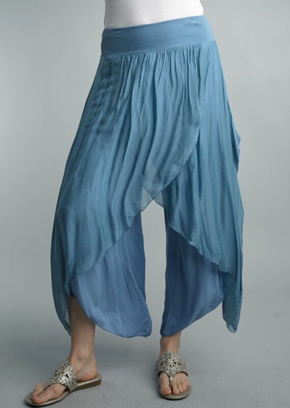 Tempo Paris Pants with Silk Skirt Overlay