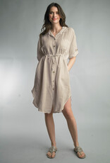 Tempo Paris Linen Drawstring Dress