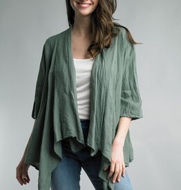 Tempo Paris Flyaway Linen Jacket