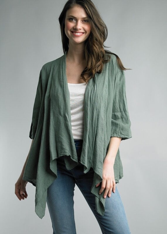 Tempo Paris Flyaway Linen Jacket