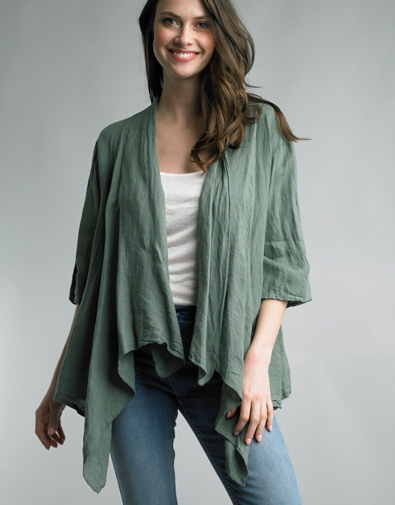 Tempo Paris Flyaway Linen Jacket