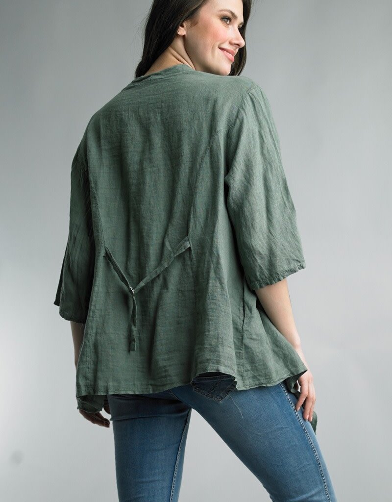 Tempo Paris Flyaway Linen Jacket