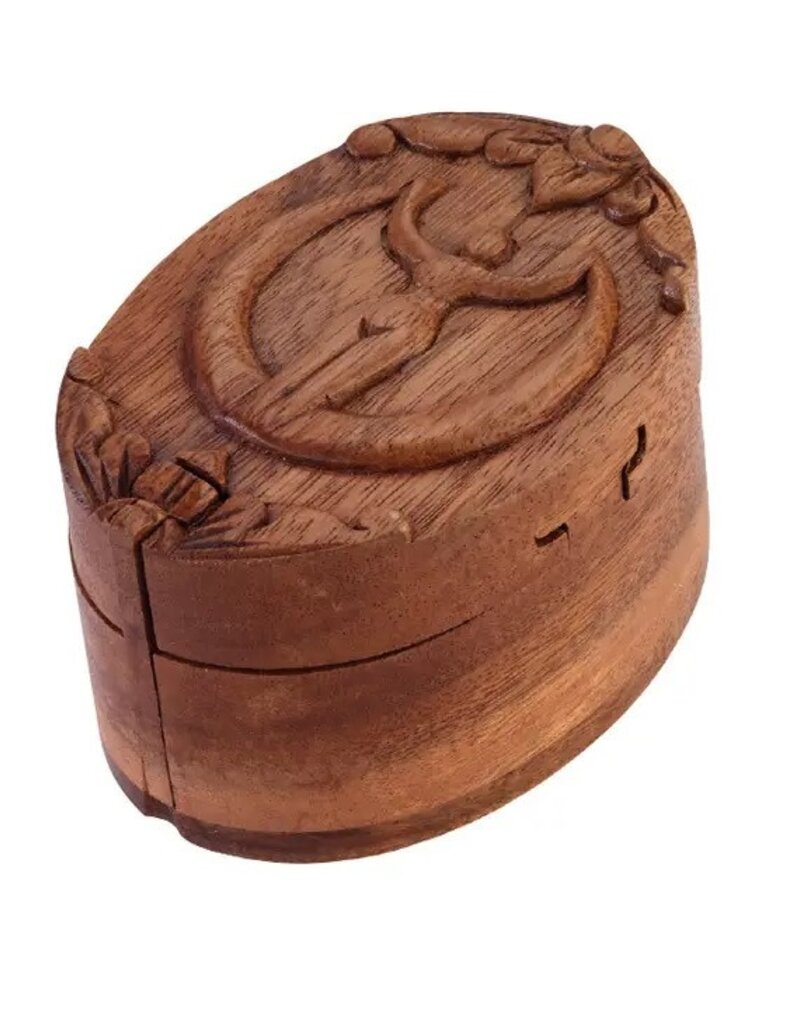 Benjamin International Wooden Goddess Puzzle Box