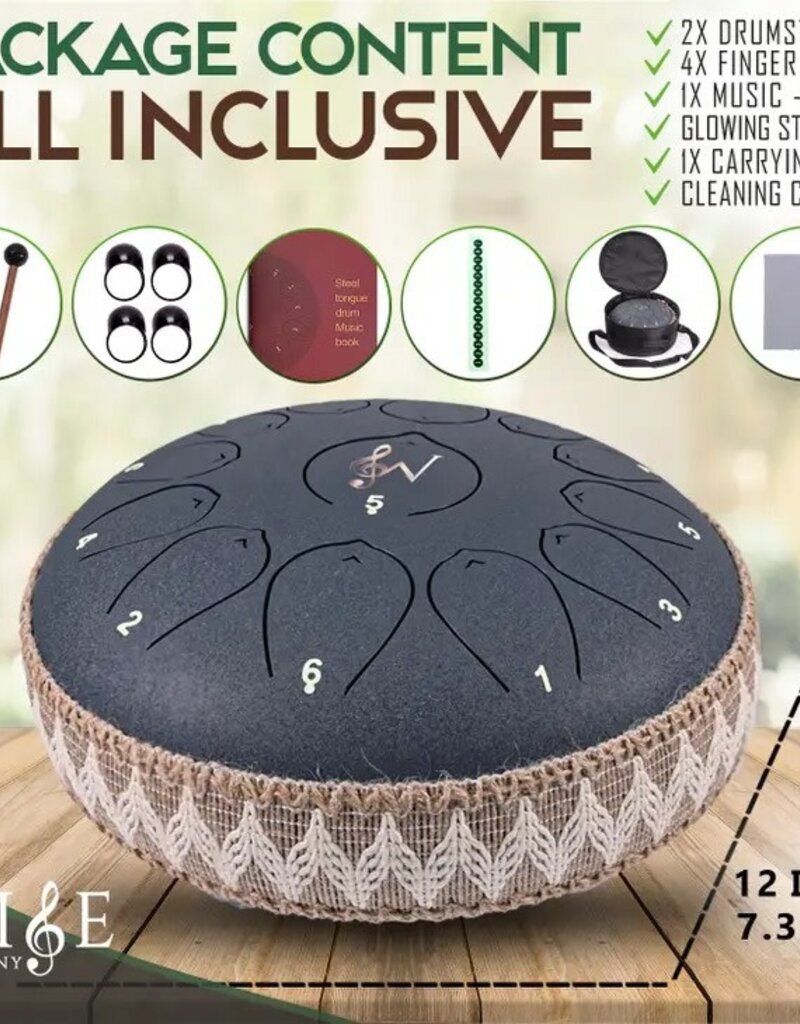 Wise Harmony 12" Steel Tongue Drum