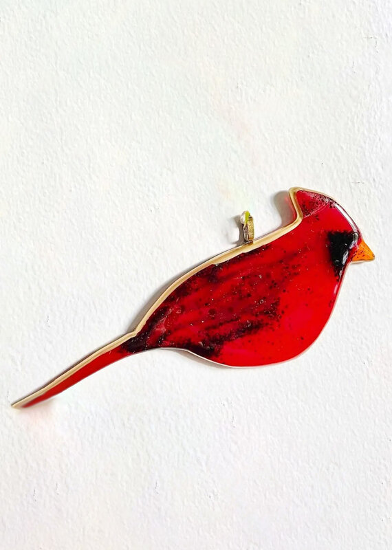 Atelier Glass Studio Cardinal Suncatcher Ornament