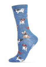 Infinity Classics Pupper Love Bamboo Blend Crew Socks
