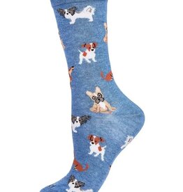 Infinity Classics Pupper Love Bamboo Blend Crew Socks