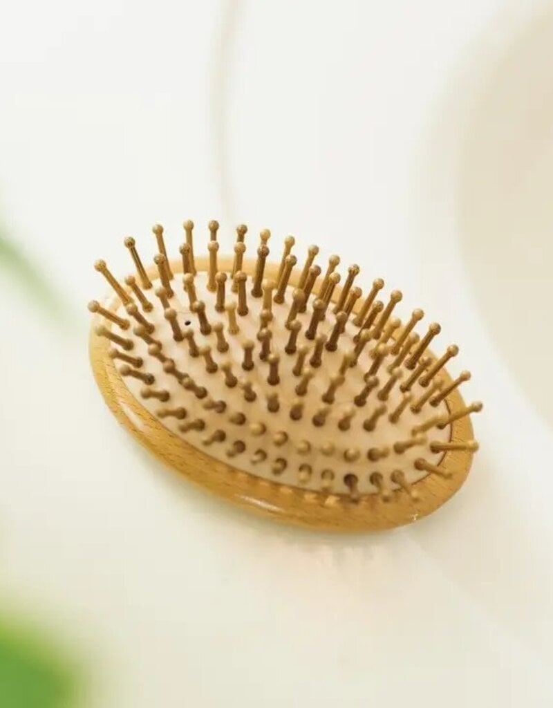 Bamboo Switch Compact Travel Hairbrush