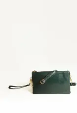 Jen & Co. Riley Vegan Lizard Skin Crossbody Wristlet