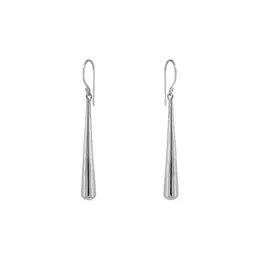 Sita Long Sterling Silver Conical Dangle Earrings