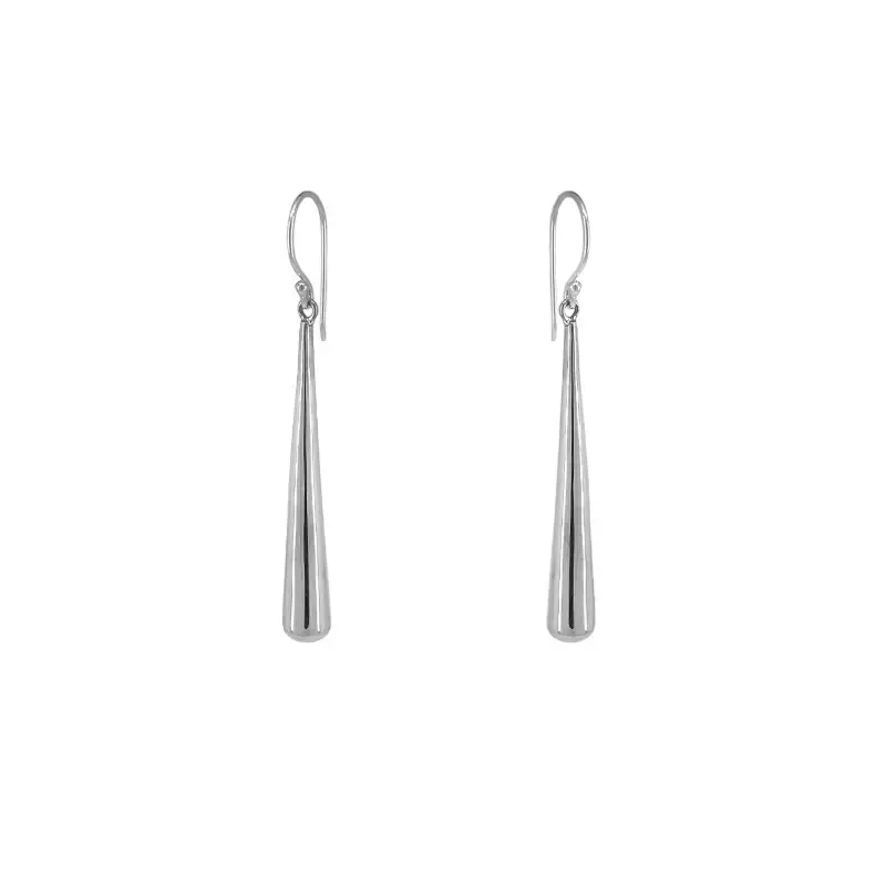 8-shaped Torsion Silver Dangle Earrings – Shilphaat.com