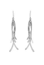 Sita Sterling Silver Modern Fringe Dangle Earrings