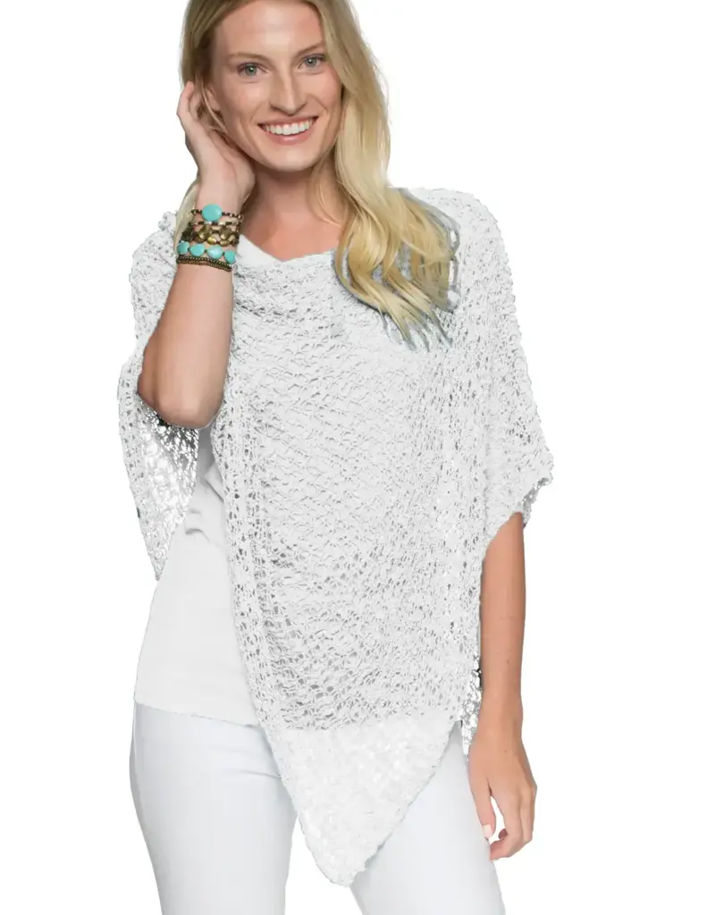 Lost River Popcorn Knit Poncho