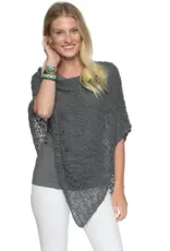 Lost River Popcorn Knit Poncho