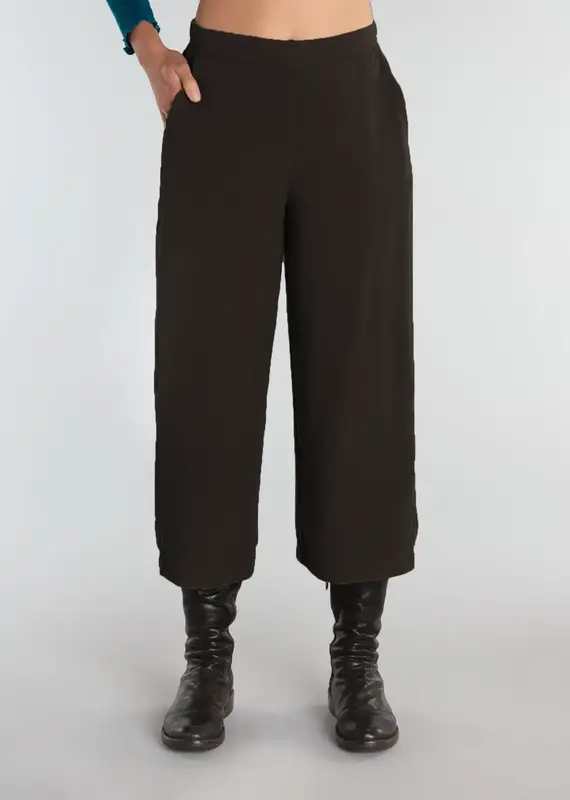 Cut Loose Solid Tencel Cropped Wide Leg Pants