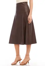 Karen Kane Vegan Leather Midi Skirt