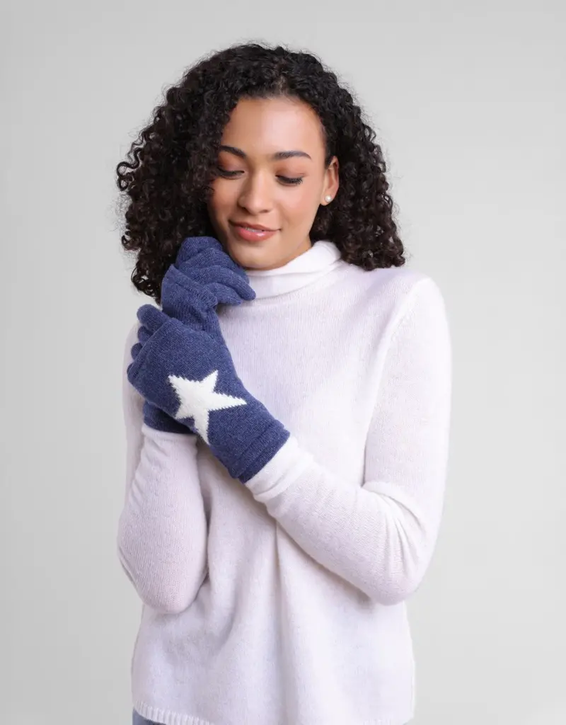 Alashan Cashmere Angora 3-in-1 Star Gloves