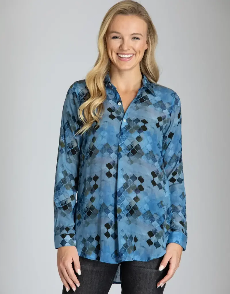 APNY Half Button-up Pullover Tunic