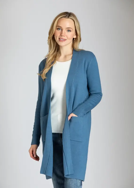 APNY Open Front Cardigan With Back Button Detail