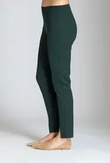 APNY Pull On Ponte Pants With Split Hem in Deep Emerald