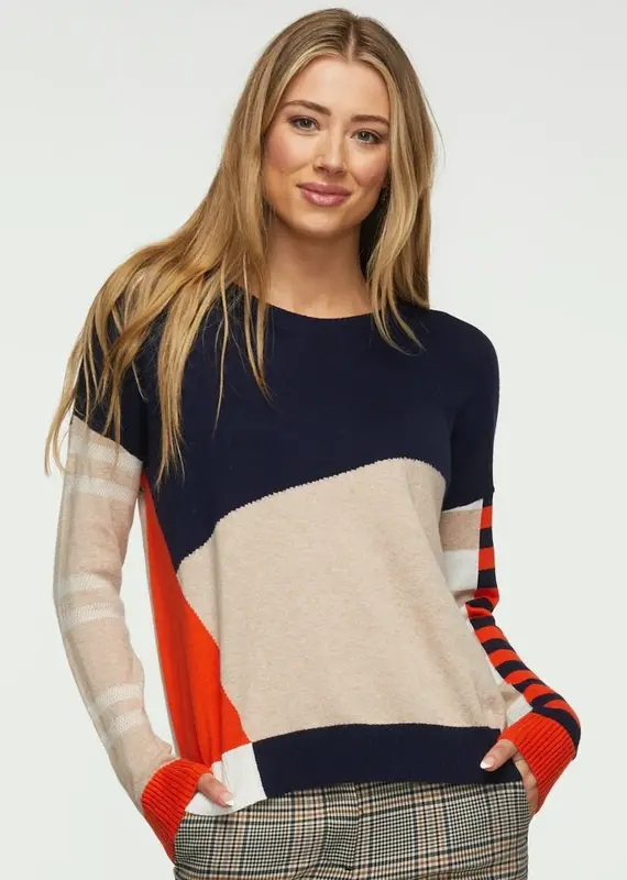 Zaket & Plover Eclectic Intarsia Sweater