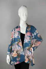 Shennel Trading Teal Floral Jacket