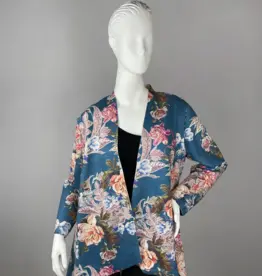 Shennel Trading Teal Floral Jacket