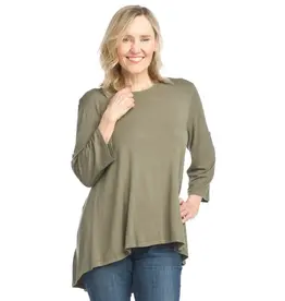 Papillon Bamboo Hi-Lo Top with Back Button Detail