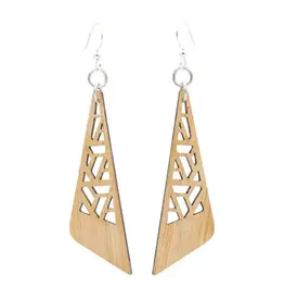 Green Tree Jewelry Zetangle Bamboo Earrings