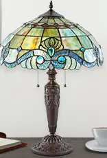 River of Goods 20" Jasmine Stained Glass Table Lamp