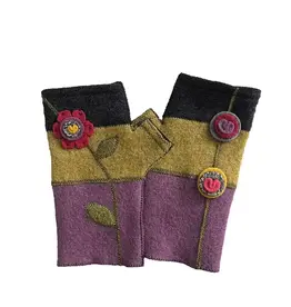 Woolflower Fingerless Wool Gloves