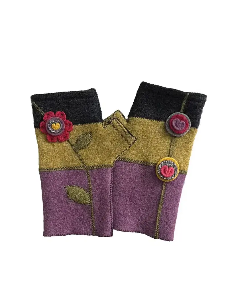 Woolflower Fingerless Wool Gloves