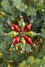 Ragon House 7" Red & Green Jester Star Ornament