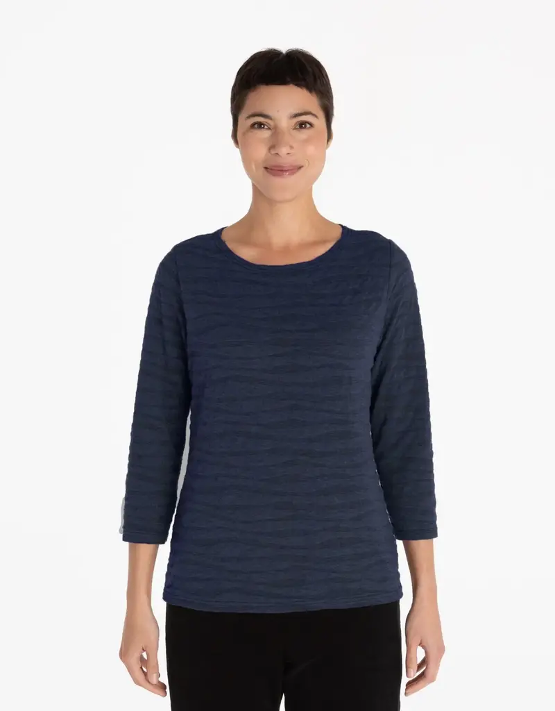 Cut Loose 3/4 Sleeve Boatneck Top