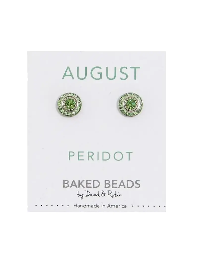 Baked Beads Birthstone Earrings