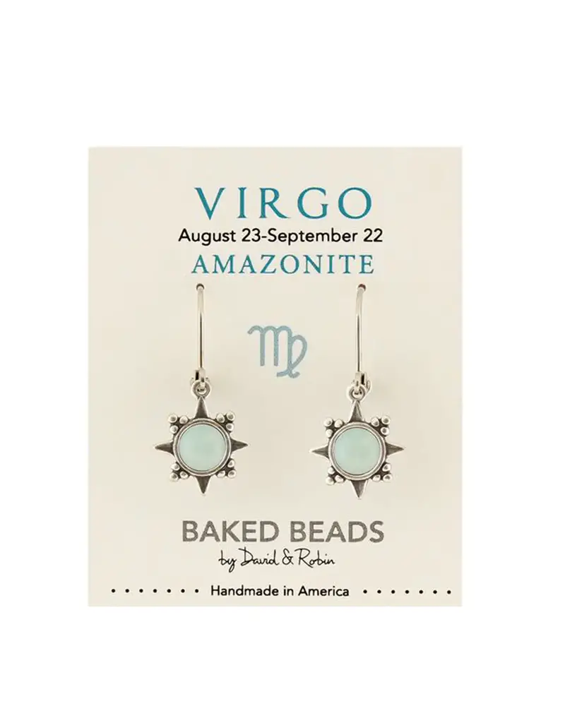 Baked Beads Zodiac Earrings