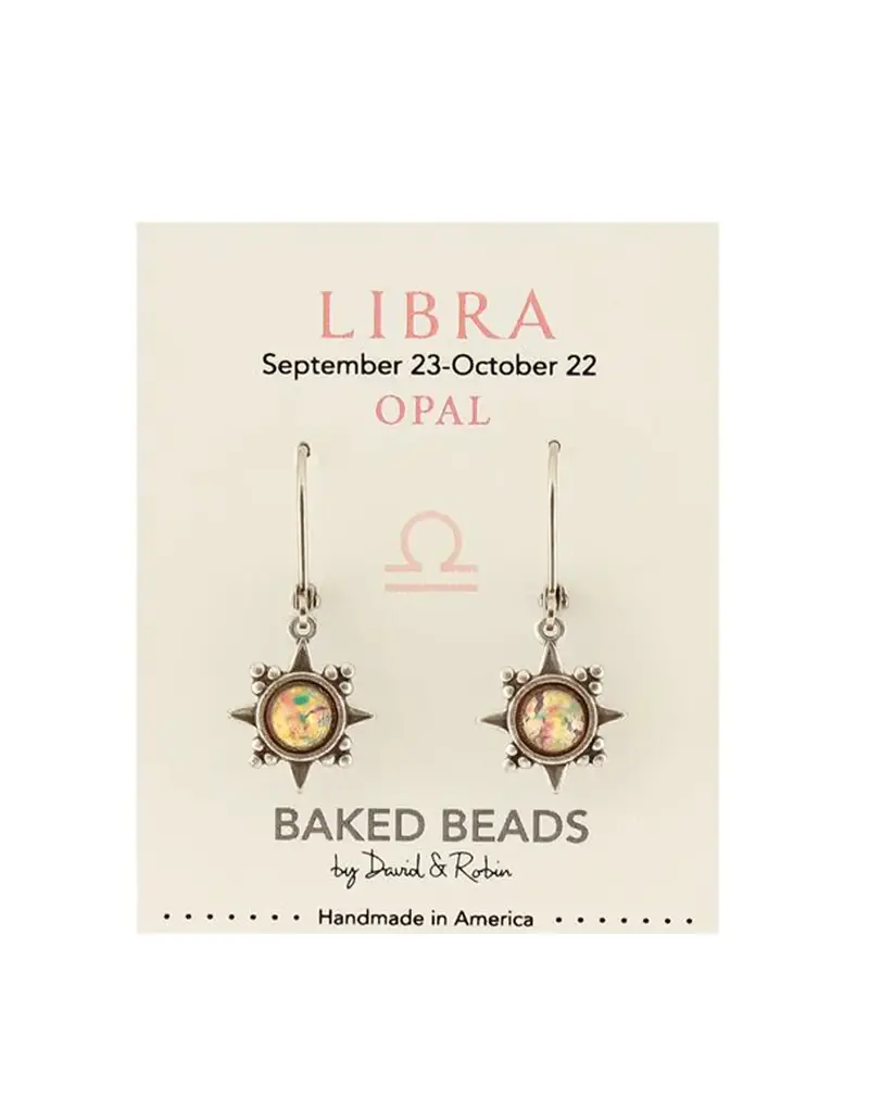 Baked Beads Zodiac Earrings