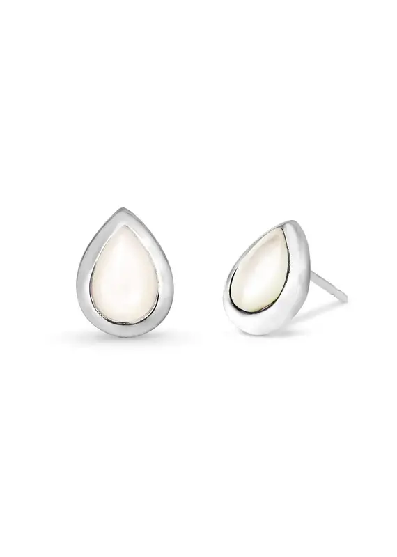 Boma Teardrop Stone Stud Earrings