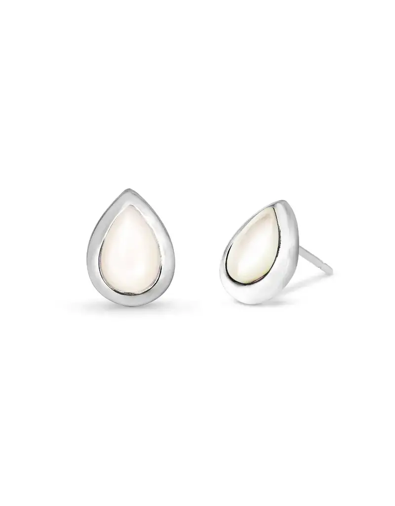 Boma Teardrop Stone Stud Earrings