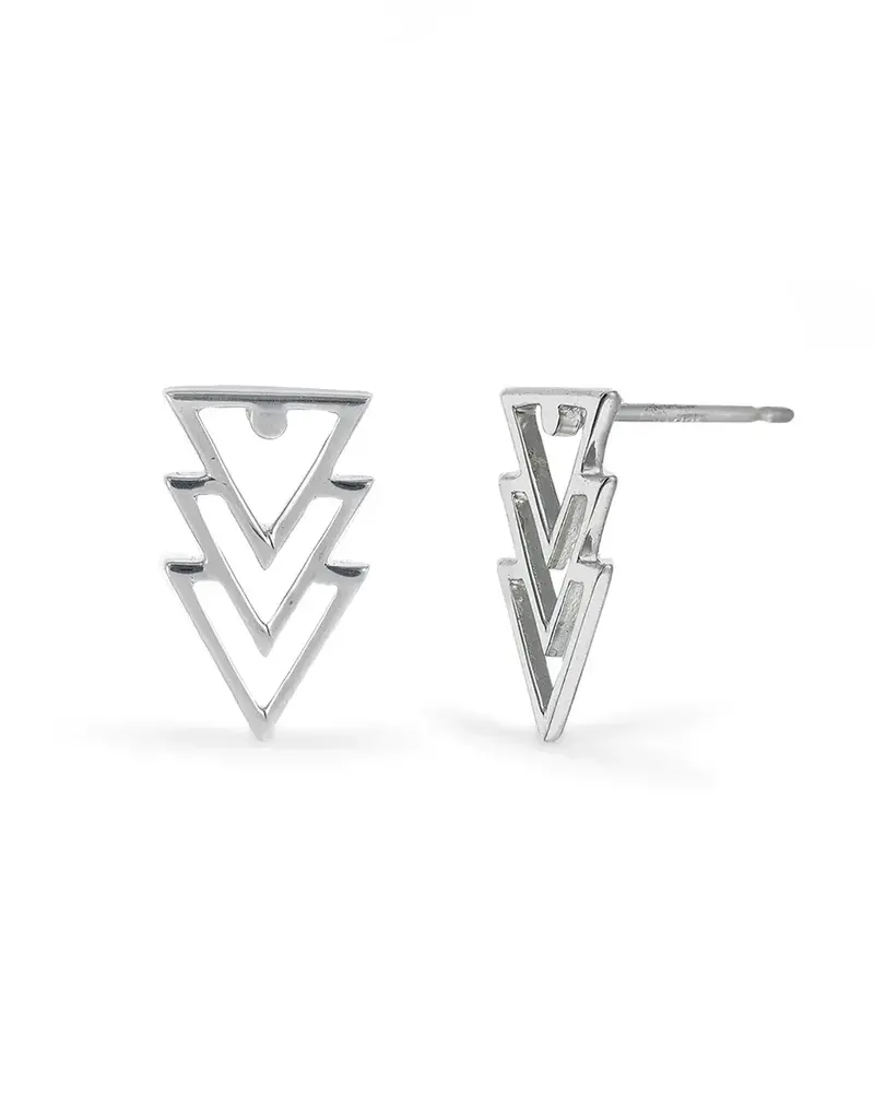 Boma Geometric Triangle Stud Earrings
