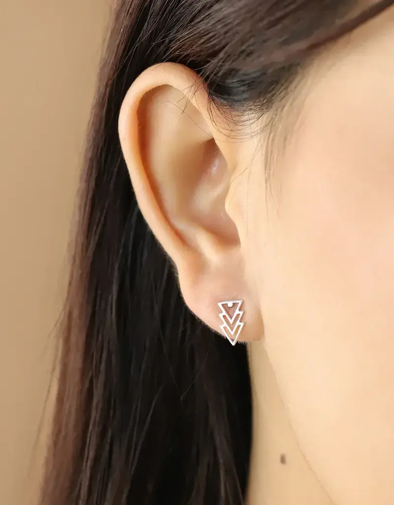 Boma Geometric Triangle Stud Earrings