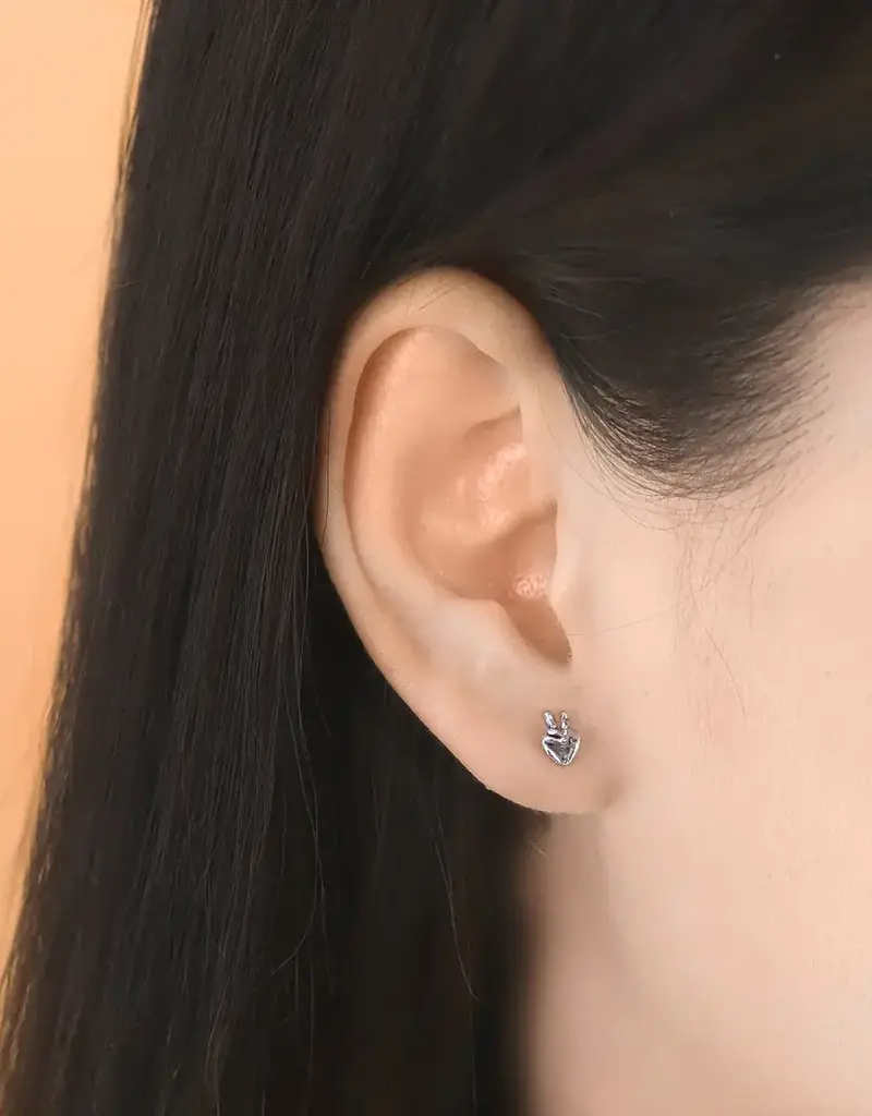 Boma Peace Sign Hand Stud Earrings