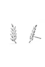 Boma Leaf Crawler Stud Earrings