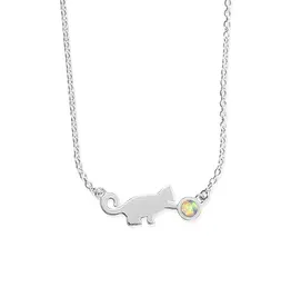 Boma Cat Necklace with Stone